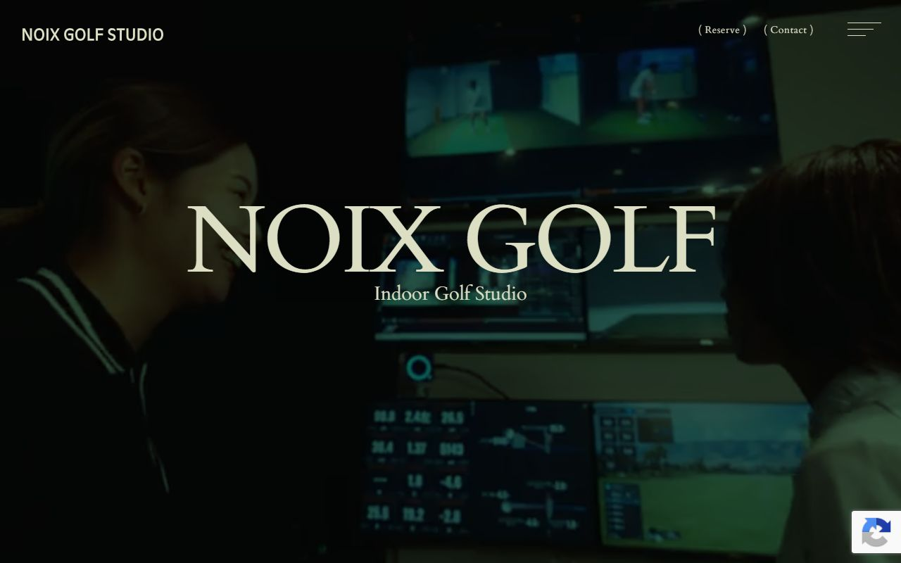 NOIX GOLF STUDIOの公式サイト画面