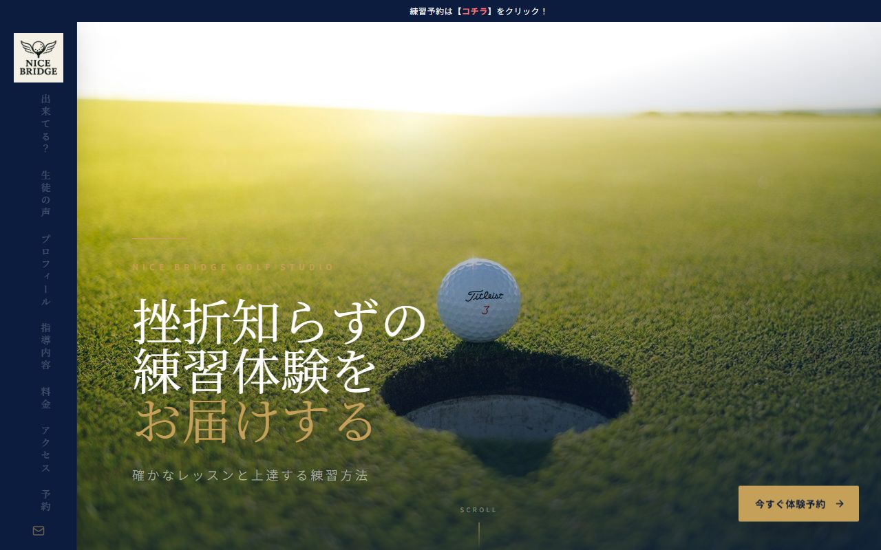 nicebridgeの公式サイト画面